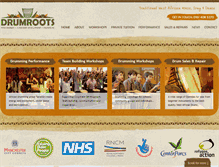 Tablet Screenshot of drumroots.org.uk